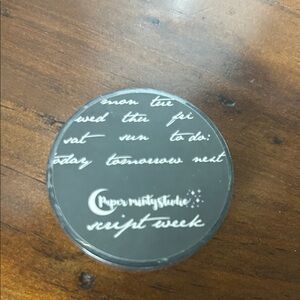 Paperminty black and white Script Week Planner Washi new